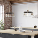 Three Light Chandelier from the Eastmont Collection in Polished Nickel Finish by Kichler