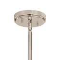 Three Light Chandelier from the Kimrose Collection in Polished Nickel Finish by Kichler