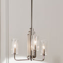 Three Light Chandelier from the Kimrose Collection in Polished Nickel Finish by Kichler