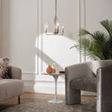 Three Light Chandelier from the Kimrose Collection in Polished Nickel Finish by Kichler