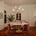 12 Light Chandelier from the Kimrose Collection in Polished Nickel Finish by Kichler