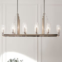 Ten Light Linear Chandelier from the Kimrose Collection in Polished Nickel Finish by Kichler