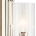 One Light Wall Sconce from the Kimrose Collection in Polished Nickel Finish by Kichler