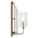 One Light Wall Sconce from the Kimrose Collection in Polished Nickel Finish by Kichler