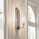 One Light Wall Sconce from the Kimrose Collection in Polished Nickel Finish by Kichler