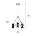 LED Chandelier from the Baland Collection in Black Finish by Kichler