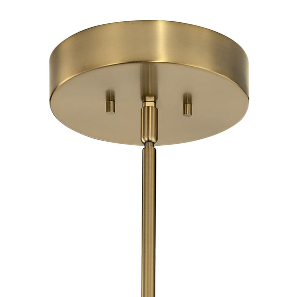 LED Chandelier from the Baland Collection in Brushed Natural Brass Finish by Kichler