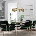 LED Chandelier from the Baland Collection in Brushed Natural Brass Finish by Kichler