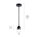 LED Mini Pendant from the Baland Collection in Black Finish by Kichler