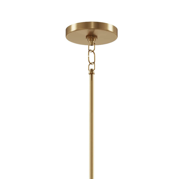 Six Light Chandelier from the Emmala Collection in Brushed Natural Brass Finish by Kichler