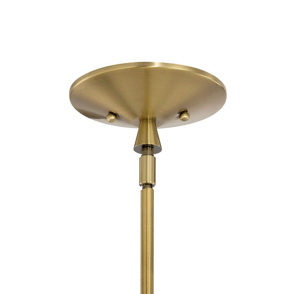 Six Light Chandelier from the Torvee Collection in Brushed Natural Brass Finish by Kichler