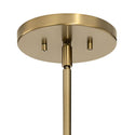 Six Light Chandelier from the Tolani Collection in Brushed Natural Brass Finish by Kichler