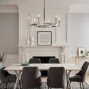 Six Light Chandelier from the Tolani Collection in Polished Nickel Finish by Kichler