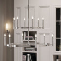 12 Light Chandelier from the Tolani Collection in Polished Nickel Finish by Kichler