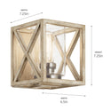 One Light Wall Sconce from the Moorgate Collection in Distressed Antique White Finish by Kichler