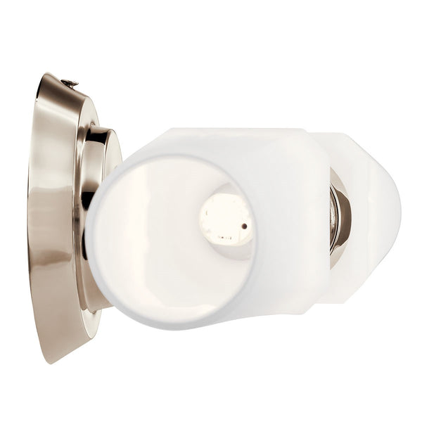 Two Light Wall Sconce from the Truby Collection in Polished Nickel Finish by Kichler