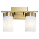 Two Light Bath from the Ciona Collection in Brushed Natural Brass Finish by Kichler