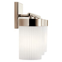 Three Light Bath from the Ciona Collection in Polished Nickel Finish by Kichler