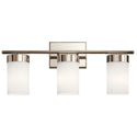Three Light Bath from the Ciona Collection in Polished Nickel Finish by Kichler