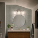 Three Light Bath from the Ciona Collection in Polished Nickel Finish by Kichler