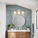 Three Light Bath from the Ciona Collection in Polished Nickel Finish by Kichler