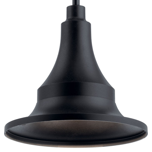 One Light Outdoor Pendant from the Hampshire Collection in Textured Black Finish by Kichler