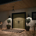 One Light Outdoor Pendant from the Hampshire Collection in Textured Black Finish by Kichler