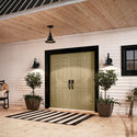 One Light Outdoor Pendant from the Hampshire Collection in Textured Black Finish by Kichler
