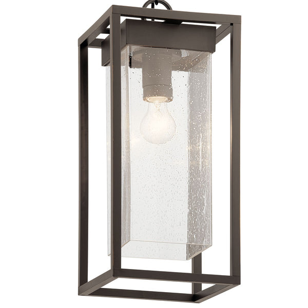 One Light Outdoor Pendant from the Mercer Collection in Olde Bronze Finish by Kichler