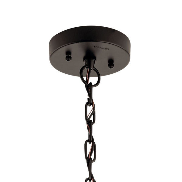 One Light Outdoor Pendant from the Mercer Collection in Olde Bronze Finish by Kichler