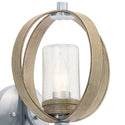One Light Outdoor Wall Mount from the Grand Bank Collection in Distressed Antique Gray Finish by Kichler
