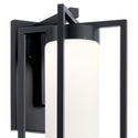 LED Outdoor Wall Mount from the Drega Collection in Black Finish by Kichler