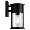 One Light Outdoor Wall Mount from the Camillo Collection in Textured Black Finish by Kichler