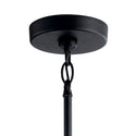 One Light Outdoor Pendant from the Camillo Collection in Textured Black Finish by Kichler