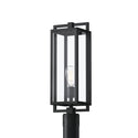 One Light Outdoor Post Mount from the Goson Collection in Black Finish by Kichler