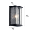 Two Light Outdoor Wall Mount from the Timmin Collection in Distressed Black Finish by Kichler