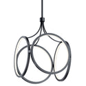 LED Pendant from the CIRI Collection in Matte Black Finish by Kichler