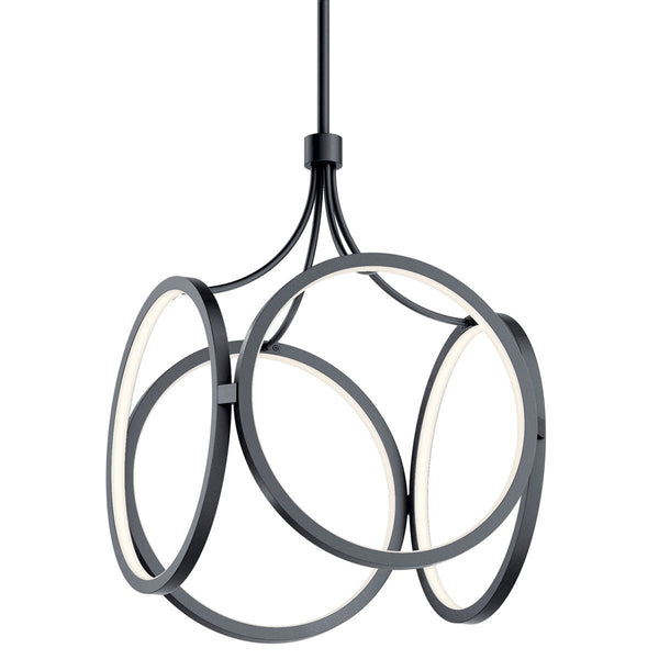 LED Pendant from the CIRI Collection in Matte Black Finish by Kichler
