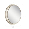 LED Mirror from the Chennai Collection in Satin Nickel Finish by Kichler