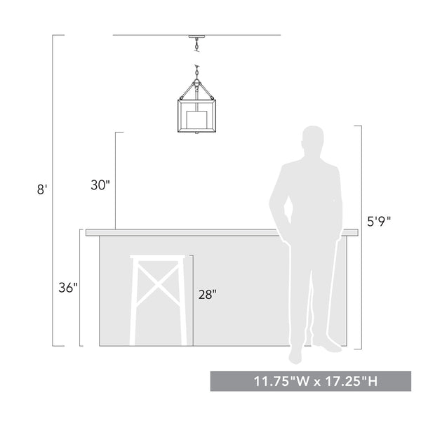 Three Light Chandelier from the Smyth BLK Collection in Matte Black Finish by Golden