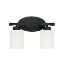 Two Light Vanity from the Dixon Collection in Matte Black Finish by Capital Lighting
