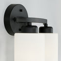 Two Light Vanity from the Dixon Collection in Matte Black Finish by Capital Lighting