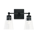 Two Light Vanity from the Rory Collection in Matte Black Finish by Capital Lighting