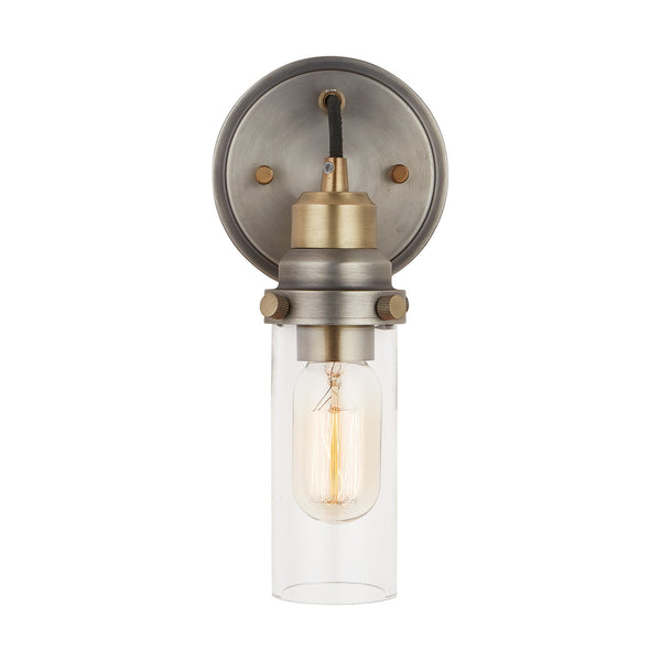 One Light Wall Sconce in Antique Nickel Finish by Austin Allen