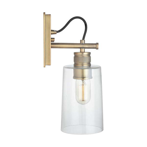 One Light Wall Sconce in Aged Brass Finish by Austin Allen