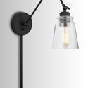 One Light Wall Sconce from the Profile Collection in Matte Black Finish by Austin Allen
