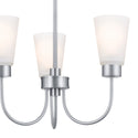 Three Light Chandelier from the Erma Collection in Brushed Nickel Finish by Kichler