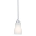 One Light Mini Pendant from the Erma Collection in Brushed Nickel Finish by Kichler