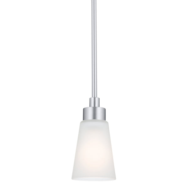 One Light Mini Pendant from the Erma Collection in Brushed Nickel Finish by Kichler