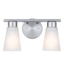 Two Light Bath from the Stamos Collection in Brushed Nickel Finish by Kichler